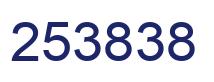 Number 253838 blue image