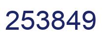 Number 253849 blue image