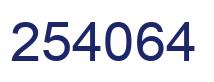 Number 254064 blue image