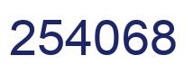 Number 254068 blue image