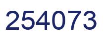 Number 254073 blue image