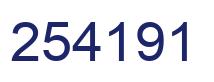 Número 254191 imagen azul