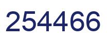 Number 254466 blue image