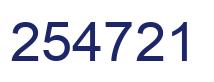 Número 254721 imagen azul