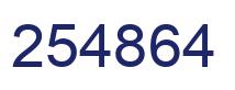 Número 254864 imagen azul