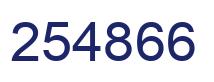 Número 254866 imagen azul