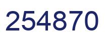Número 254870 imagen azul