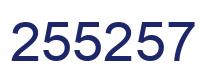 Número 255257 imagen azul