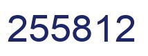 Número 255812 imagen azul