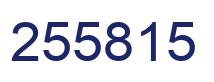Número 255815 imagen azul