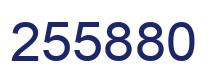 Number 255880 blue image