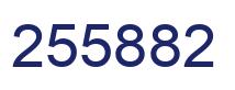 Number 255882 blue image