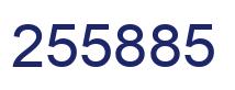 Number 255885 blue image
