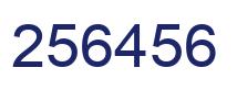 Número 256456 imagen azul