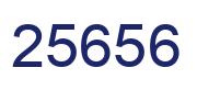 Número 25656 imagen azul