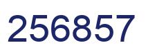 Número 256857 imagen azul