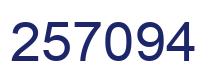 Number 257094 blue image
