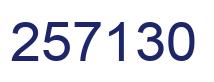 Number 257130 blue image