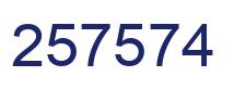 Número 257574 imagen azul