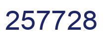 Number 257728 blue image