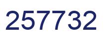 Number 257732 blue image