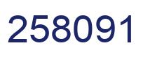 Number 258091 blue image