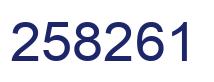 Número 258261 imagen azul