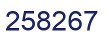 Número 258267 imagen azul