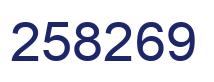 Número 258269 imagen azul