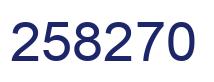 Número 258270 imagen azul