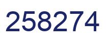 Número 258274 imagen azul