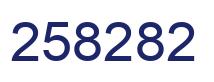 Number 258282 blue image
