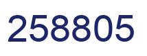 Número 258805 imagen azul
