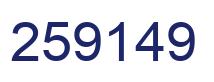 Número 259149 imagen azul