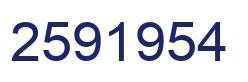 Número 2591954 imagen azul