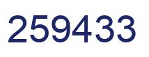 Number 259433 blue image