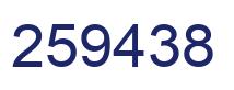 Number 259438 blue image