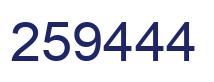 Number 259444 blue image
