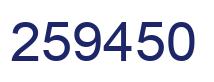 Número 259450 imagen azul