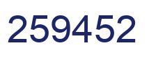 Número 259452 imagen azul