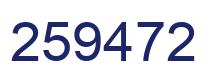 Number 259472 blue image