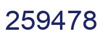 Number 259478 blue image