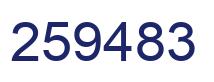Número 259483 imagen azul