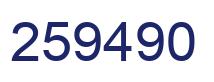 Número 259490 imagen azul