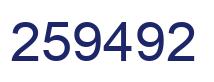Número 259492 imagen azul
