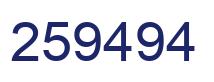 Número 259494 imagen azul