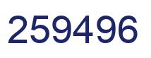 Número 259496 imagen azul