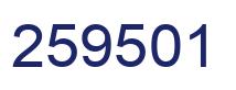 Número 259501 imagen azul