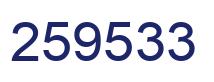 Number 259533 blue image