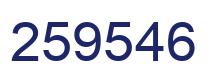 Number 259546 blue image